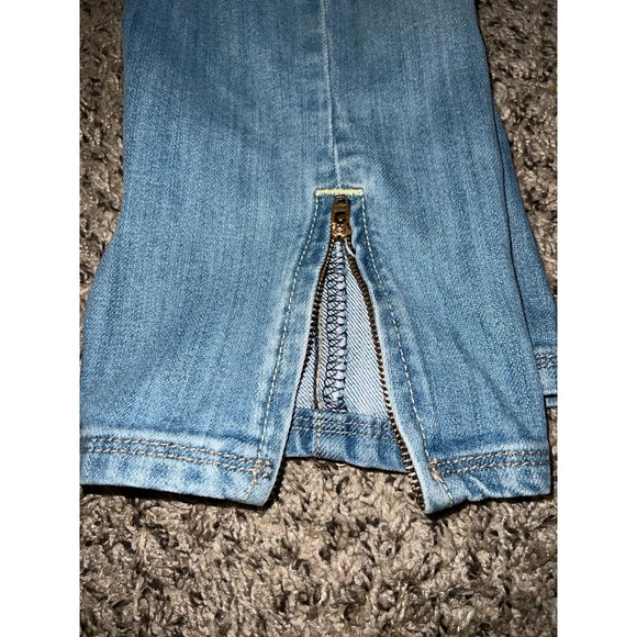 Vintage Jordache Women's 80's light wash jean capri zippers on the ankles size 4 - Picture 12 of 12